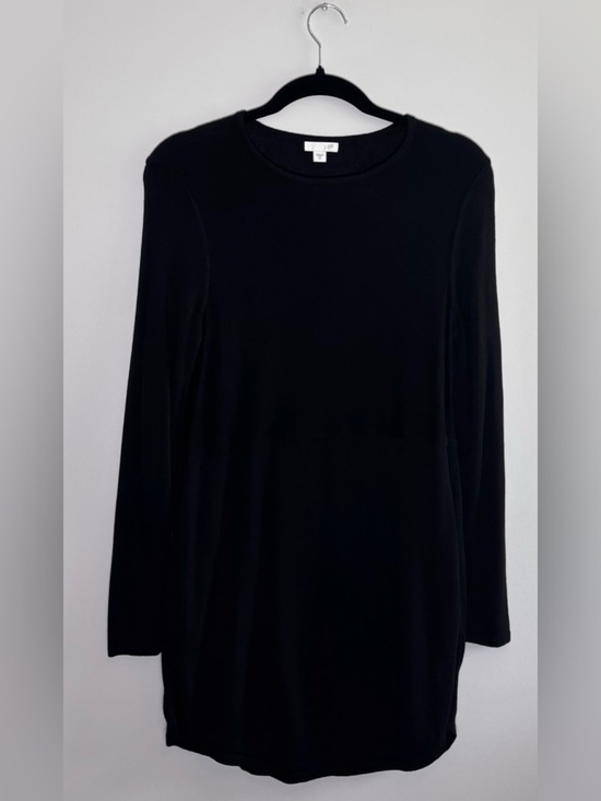 J. Jill Dresses & Skirts - J.Jill Black Wool Blend Long Sleeve Tunic Mini Dress – Size XS
